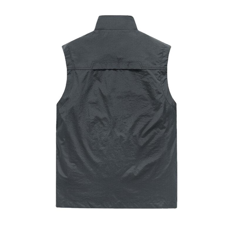 Outdoor Quick Dry Waterproof Breathable Jacket Sleeveless Fishing Photography Tactical Plus Size Gilet Unisex Vest