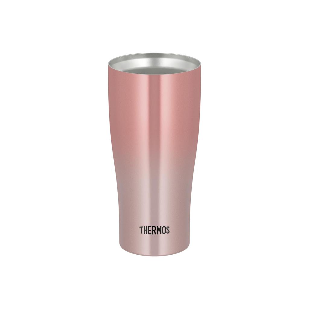 Thermos Vacuum Insulated Tumbler 420ml Red Gradient Dishwasher Safe Vacuum Flask Structure Keeps Drinks Hot or Cold JDY-421C R-G