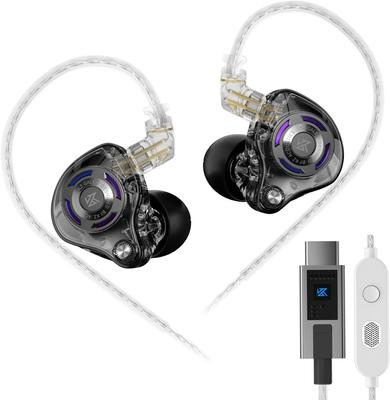 KZ Gale Wired with Deep Comfortable Compact Gaming Earphones with DSP Sound for Running Earphones, Type-C, Microphone, In-Ear Monitor, HiFi, Bass,