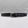 Unisex Heavy Duty Genuine Leather Studded Turtle Punk Belt