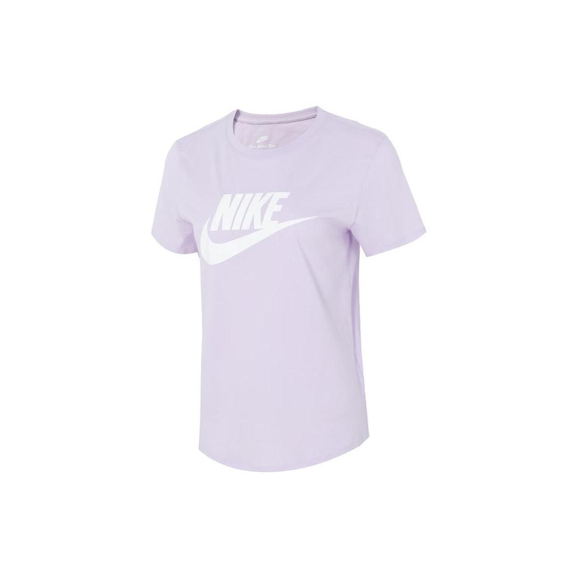 (WMNS) Nike Sportswear Essentials Logo T-Shirt (Asia Sizing) Purple Women s DX7907-545 S