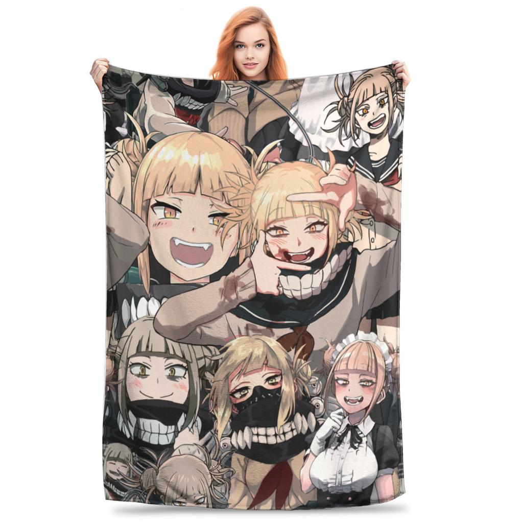Izuku Midoriya Manga Collage Blanket My Hero Academia Manga Anime Flannel Warm Throw Blanket for Bedspread