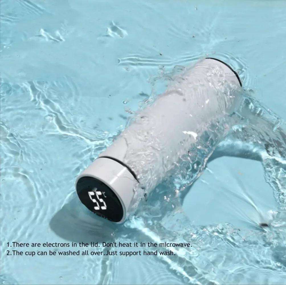 Termoska 500ml, digitální, s displejem teploty, vakuově izolovaná, z nerezové oceli 304, inteligentní hrnek na kávu