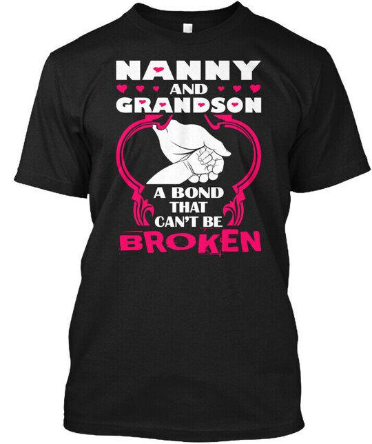 Nanny Grandson Bond Cant Be Broken T-Shirt Made in the USA Size S to 5XL XL