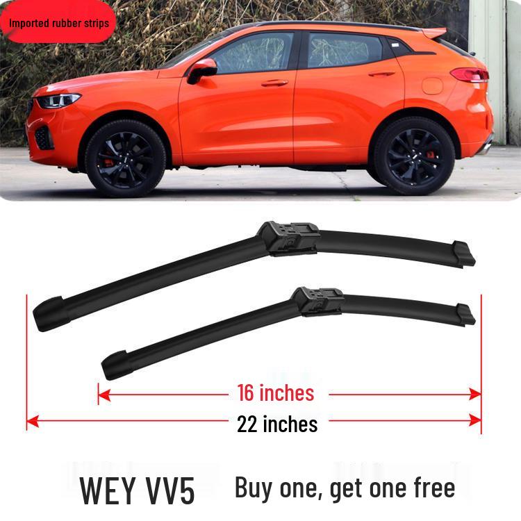 Wey VV5 VV6 P8 Frameless Front Wiper Blade & Quiet Rear Wiper Accessory