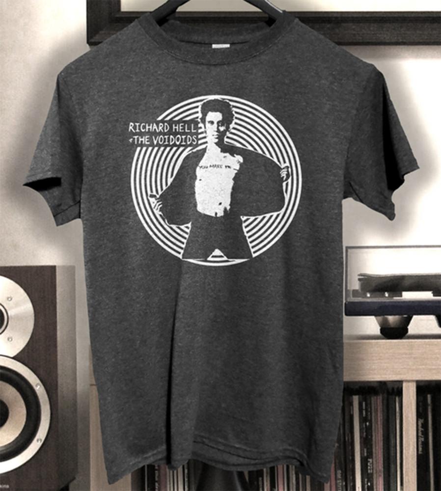 Richard hell and the voidoids band  Black Men Size S-4XL CG1162 Unisex T-Shirt XXXXL