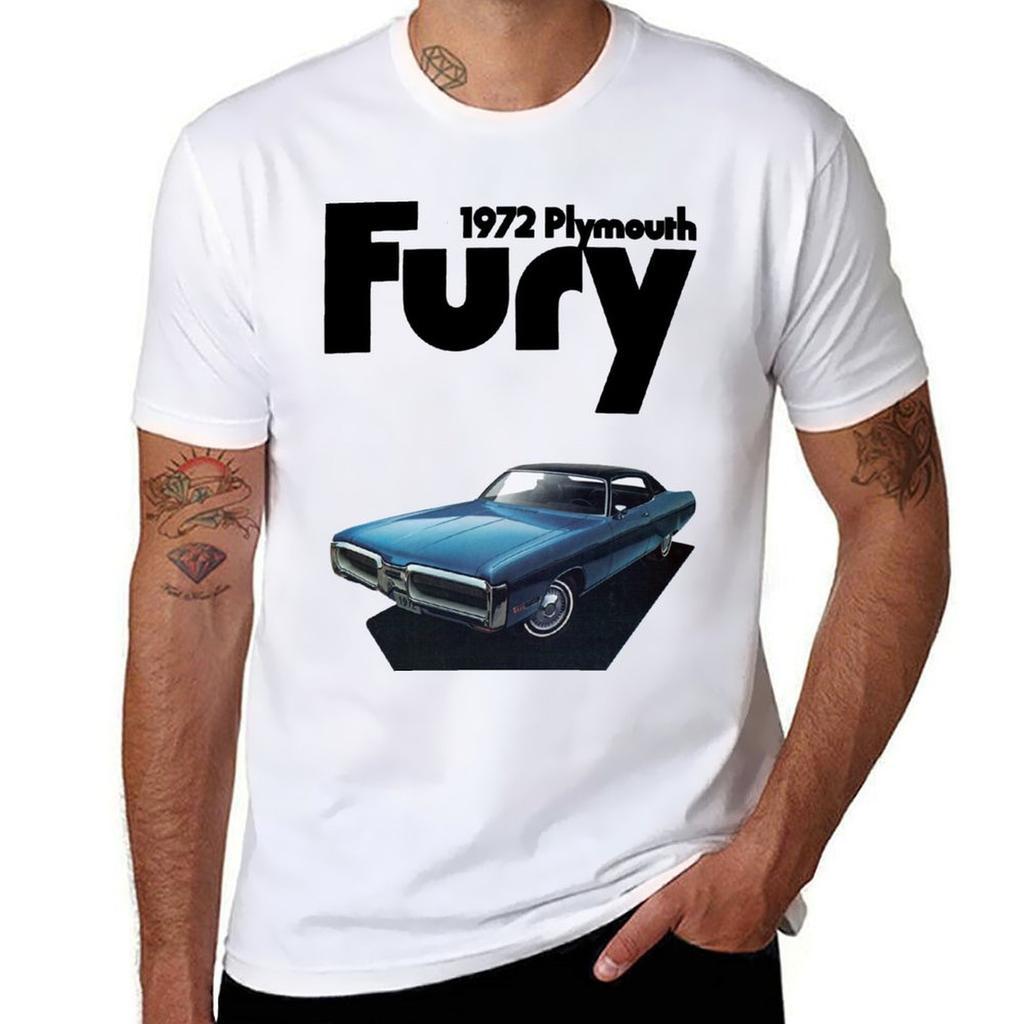 T-shirt PLYMOUTH GRAN FURY Taglia Larga Top Casual da Esterno