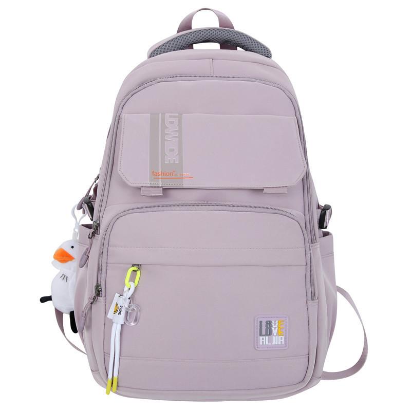 

Новый высококачественный Ins Design Trend, модный многофункциональный рюкзак большой емкости, легкий студенческий простой корейский школьный рюкзак фиолетовый