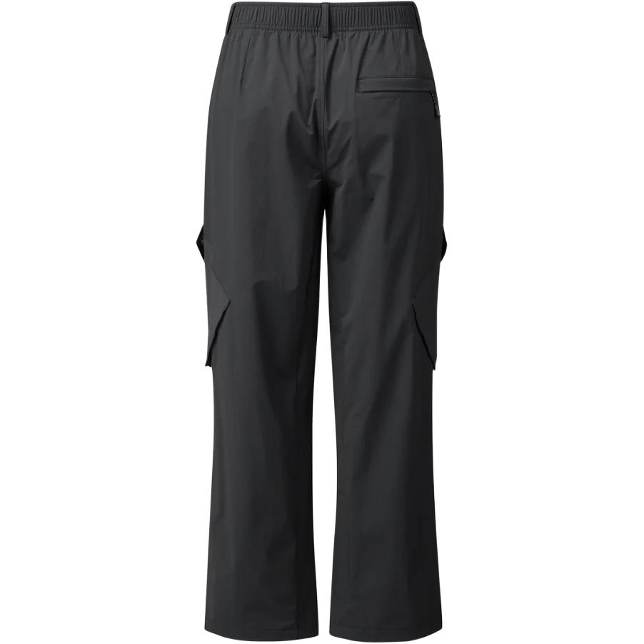 SALOMON Solid Color Straight Leg Mid Rise Elastic Work Pants Men Bottoms Black C28065