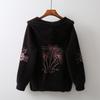 Autumn and Winter Hooded Mink Sweater Coat Female Loose Embroidered Short Thickened Fashion Coat