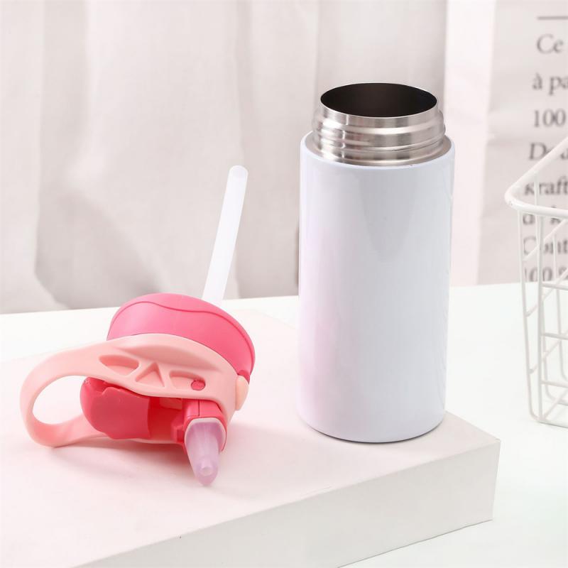 350ML Children Kids Thermos DIY LOGO Customize Photo Name Colorful Printing Full Around Bottle Creative Gift School Kindergarten