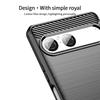 For Sony Xperia 10 VII Back Cover MOFI Brushed Texture Carbon Fiber Soft TPU Case