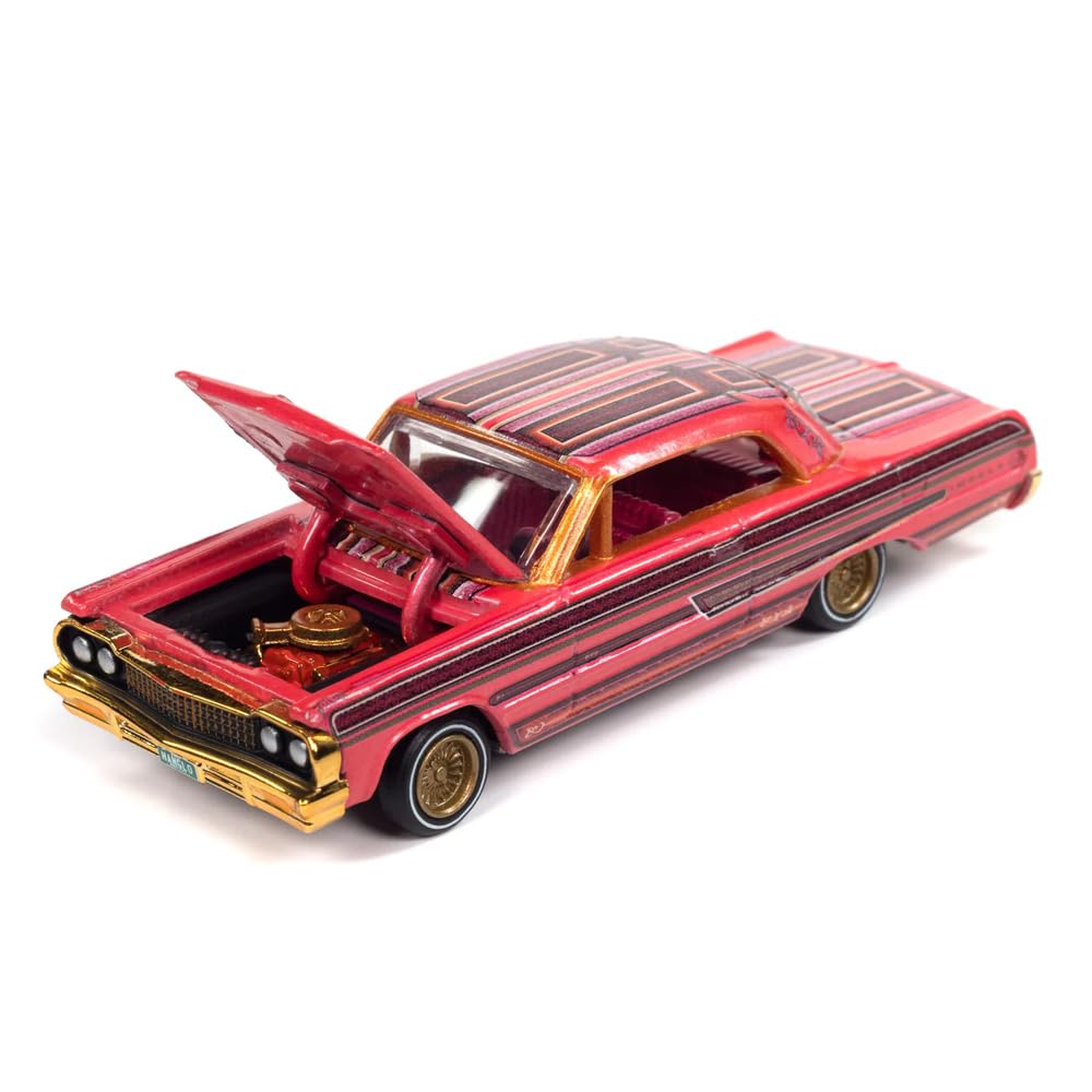 Johnny Lightning RACING CHAMPIONS 164 Scale “1964 Chevy Impala Lowrider (Orange)”, RCSP028A
