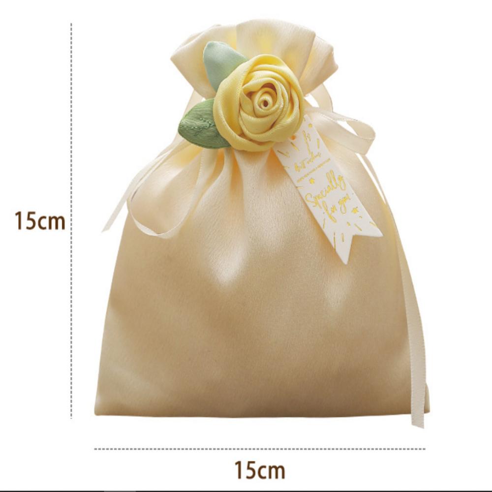 Caixa de Doces Veludo Data de Casamento Bolsa de Cetim Aveludado Cristal Bolsa Macia para Doces de Casamento Porta-Presentes Pequenos Embalagem de Presente para Festa