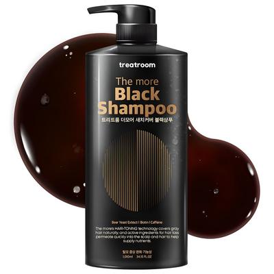 The More Black Shampoo 1000ml, 1PCS (Beer Yeast Extract Biotin Caffeine)