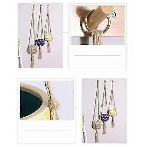 Pot nging Ropes Set of 2 nging Rope for Plant Flowers Indoor Outdoor Garden