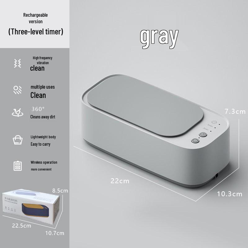 Portable Ultrasonic Cleaner for Glasses, Jewelry, Retainers, Makeup Brushes & Contact Lenses - Fully Automatic