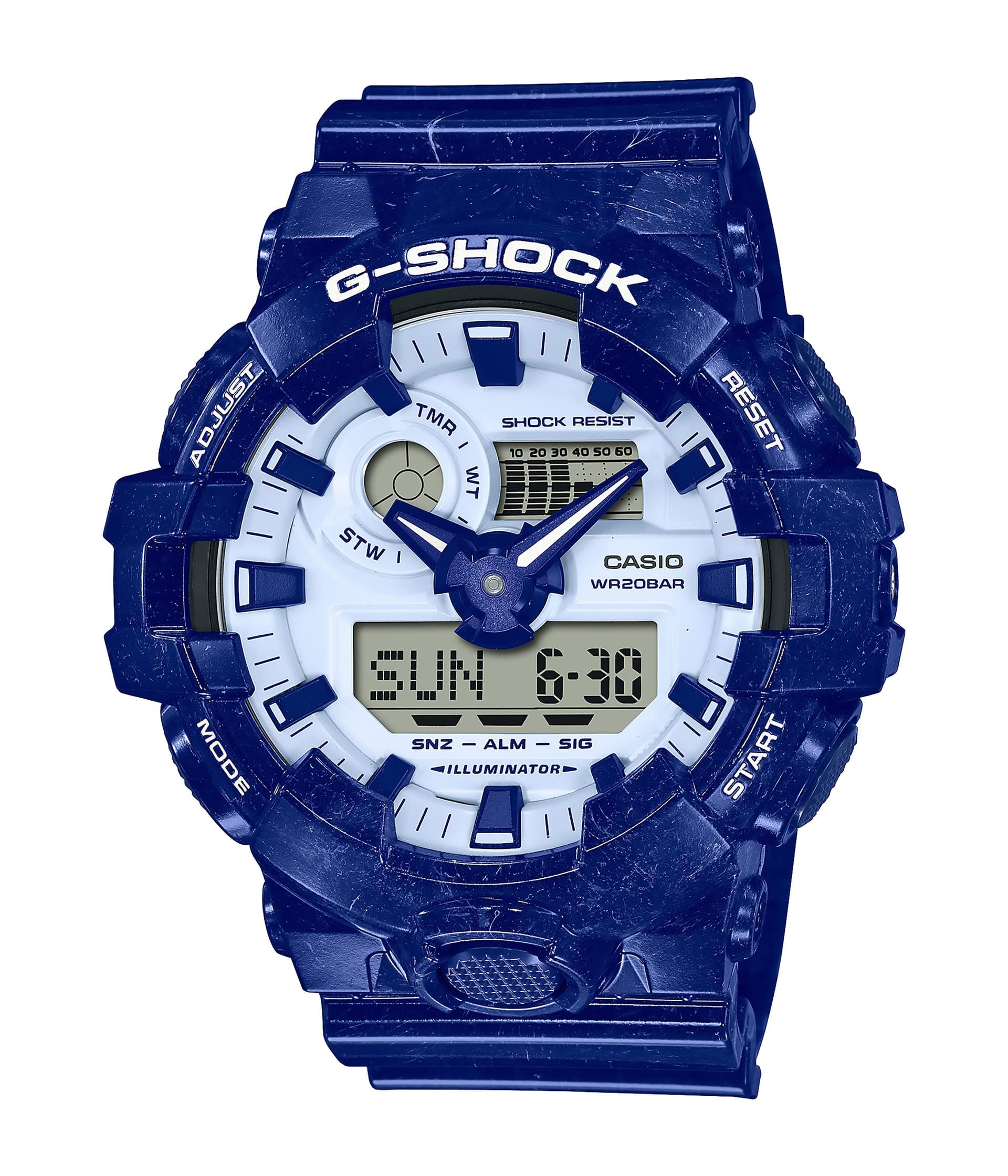 

Синий G-Shock GA700BWP-2A Размер, GA700BWP-2A синий