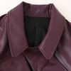 2024 Autumn/Winter Women's Fashion Motorcycle Leather Jacket