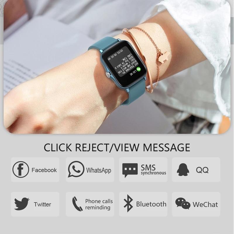 Buy P8 Smartwatch Women And Men Heart Rate Fitness Tracker Sleep Monitoring  IP67 Waterproof For IOS Android Relogio Masculino at affordable prices —  free shipping, real reviews with photos — Joom