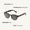 IZIPIZI SUN Sunglasses for Men Women Pantos with Gray UV Category 3 Medium #C & – Bio-Based Frames, Scratch-Resistant Lenses, 100% Protection,