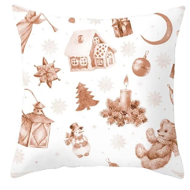 Christmas Themed Pillowcases Car Accessories Office Santa Claus Living Room Sofa Home Pillowcases
