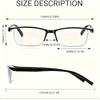 4pcs Fashion Reading Glasses Classic Design with PC Material Unisex Fit Comfortable Reading Experience for Adult +1.0 To +4.0