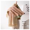 Dubbelzijdige damessjaal: Herfst/Winter Koreaanse Stijl, High-End Mode, Zachte Nekwarmer, Dikke Kwastensjaal