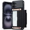 Applicable To IPhone 16 Card Phone Case 15Plus Set Beer Slide Cover Card Bag Multifunctional Apple 14/13 Hard Set