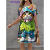 Fashion Loose Short Sleeve Dress Casual Versatile Casual Dresses