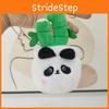 Niedlicher Panda und Katze Plüsch Schlüsselanhänger Niedliche Tierpuppe Kurzer Plüsch Hängendes Spielzeug