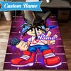 Custom Name Friday night Rug for Living Room, Game Rooms, Office, Bedroom, Floor Mat Playful Design, fan gifts Christmas decor