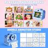High Resolution Children's Digital Camera with Double Lens 4800W Pixels and Instants Thermals Printing for Creative Expression and Photo Memory