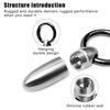 Titanium Alloy Waterproof Bunker Portable Small Pill Box Sealed Waterproof Keyring Mini Carry-On First Aid Pill Bottle