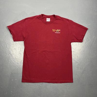 Vintage 90s Woodbury Vineyards Tshirt Large Burgundy Fredonia NY VTG Casual