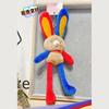 Eyecatching Plush Rabbit Keychain In Festive Colors Ideal For New Celebrations Year