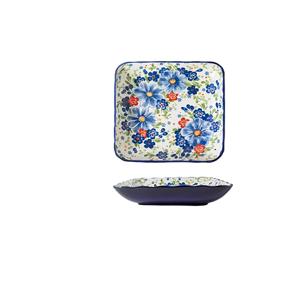 Keramický talíř v polském stylu domov vintage hluboký talíř snídaňový talíř přípravný talíř vysoká hodnota talíř na steak talíř na ovoce unikátní