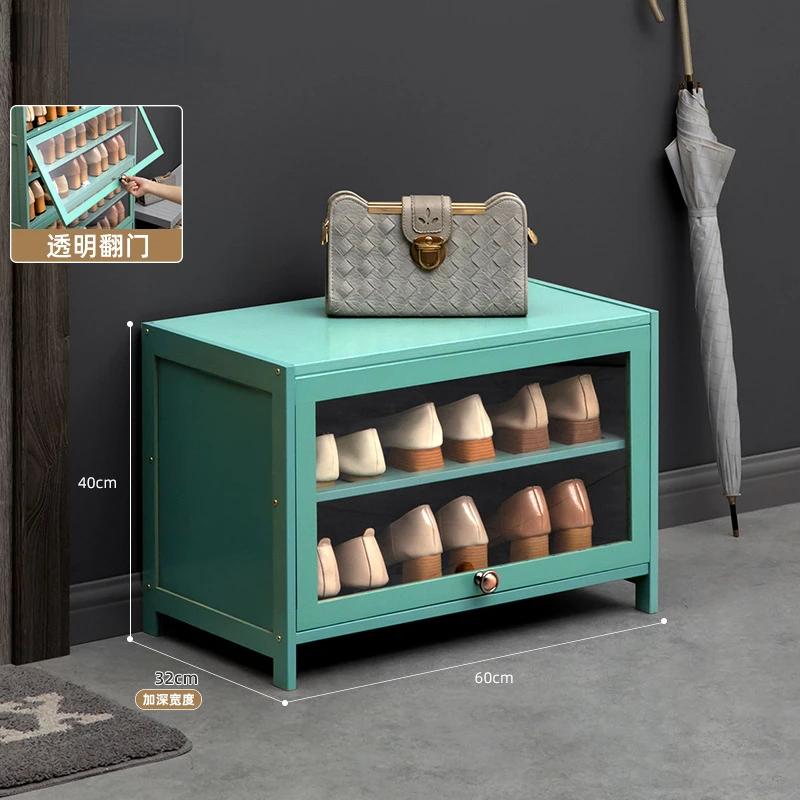 Simple Shoe Cabinet HD Transparent Shoe Storage Shelf Household Display Dustproof Shoe Rack Bench Organizer Cabinets Furniture