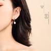 S925 Sterling Silver Pearl Stud Earrings - High-End French Dangle Earrings for Women, Perfect Christmas Gift for Girlfriends