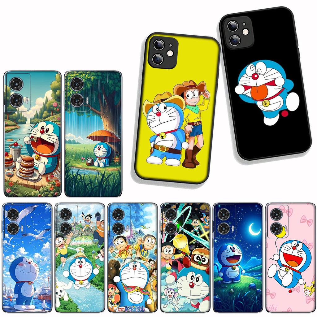Cover for Motorola Moto E14 E15 G04 G05 G14 G15 G54 G24 Power G34 G35 G75 G84 G85 G45 G55 G64 Case Cute D-Doraemons Cat Poster