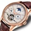 Ceasuri Bărbați Ceas Mecanic Automat Ceas Tourbillon Piele Naturală Ceas Impermeabil Bărbați Ceas de Mână Militar Bărbat