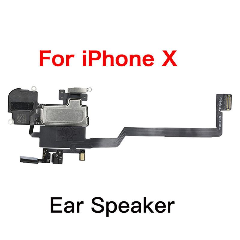 Ear Speaker , Top Bottom Loud Speaker Replacement For iPhone X XR XS 11 Pro Max Earpiece With Flex Cable NO Face ID