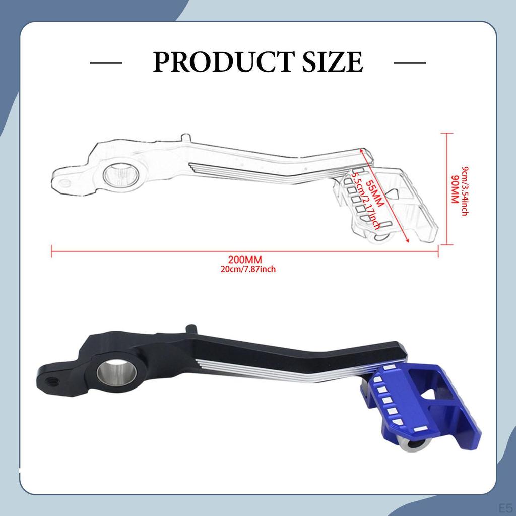 Motorcycle Rear Brake Pedal Lever, Aluminum Alloy Repair Part, Lightweight And High Strength,