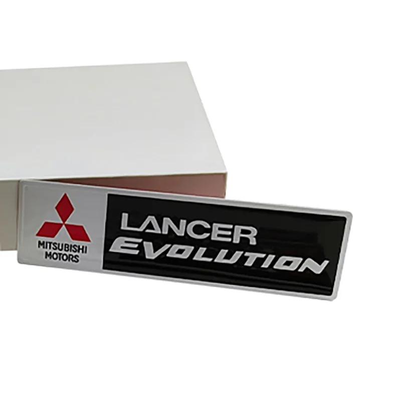 Aluminium für Mitsubishi Lancer EX Outlander Pajero ASX Eclipse Cross Ralliart EVO Grandis Autoaufkleber Seitenemblem Kofferraumaufkleber