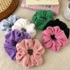 Bunte Stoff-Haarbänder in Blumenform Mädchen Elastischer Pferdeschwanzhalter Scrunchies Gummibänder Mode Frauen Styling-Accessoires
