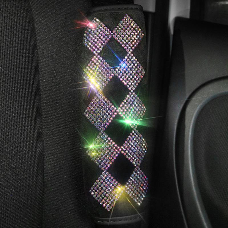 Bling Strass Diamant Lenkrad Abdeckung Universal Auto Zubehör Dekor Rückspiegel Abdeckung DIY Auto