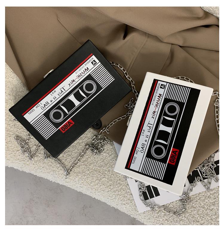 Acrylic Purses Crossbody Bag for Women Radio Patterns Box Clutch Banquet Evening Crossbody Handbag Lightweight Small Wallet Shoulder Clutch for Women