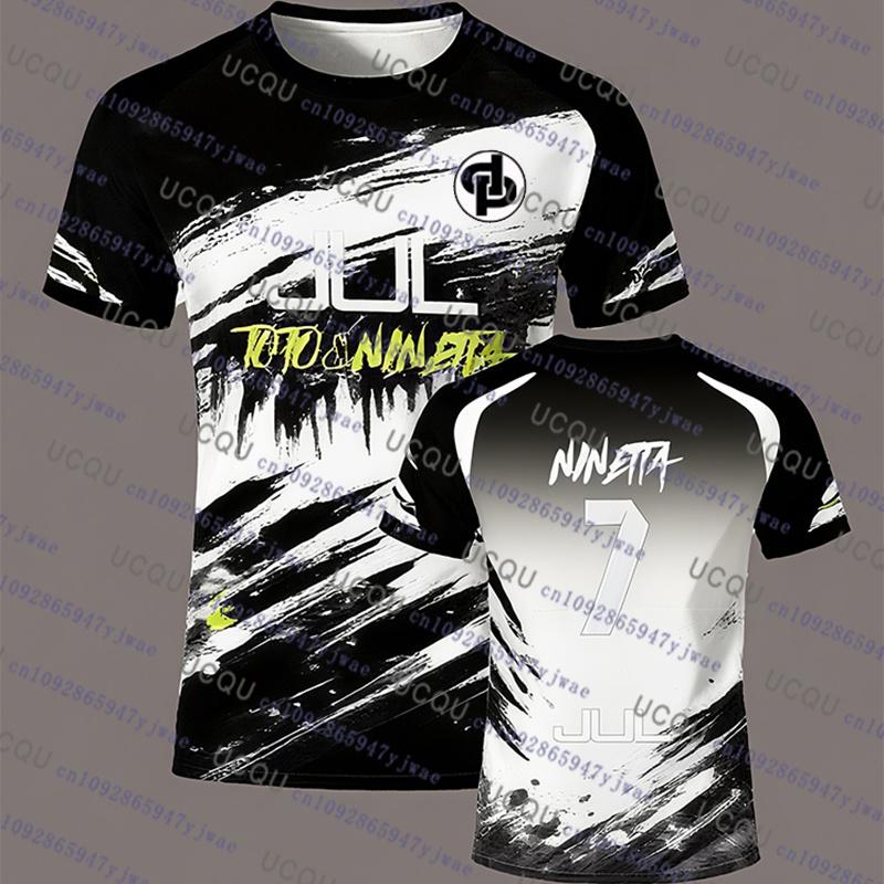 90-minute JUL Toto&Ninetta Pré Series Soccer T-shirt Women Men's Summer Outdoor Sports Quick-drying Women's Training T-shirt