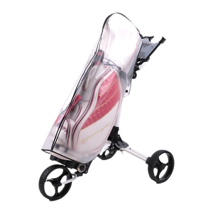 PVC Golf Bag Rain Cover Transparent  Clear Golf Cart Travel Bag with Hood Golf Bag Protector Outdoor Sporting Supplies