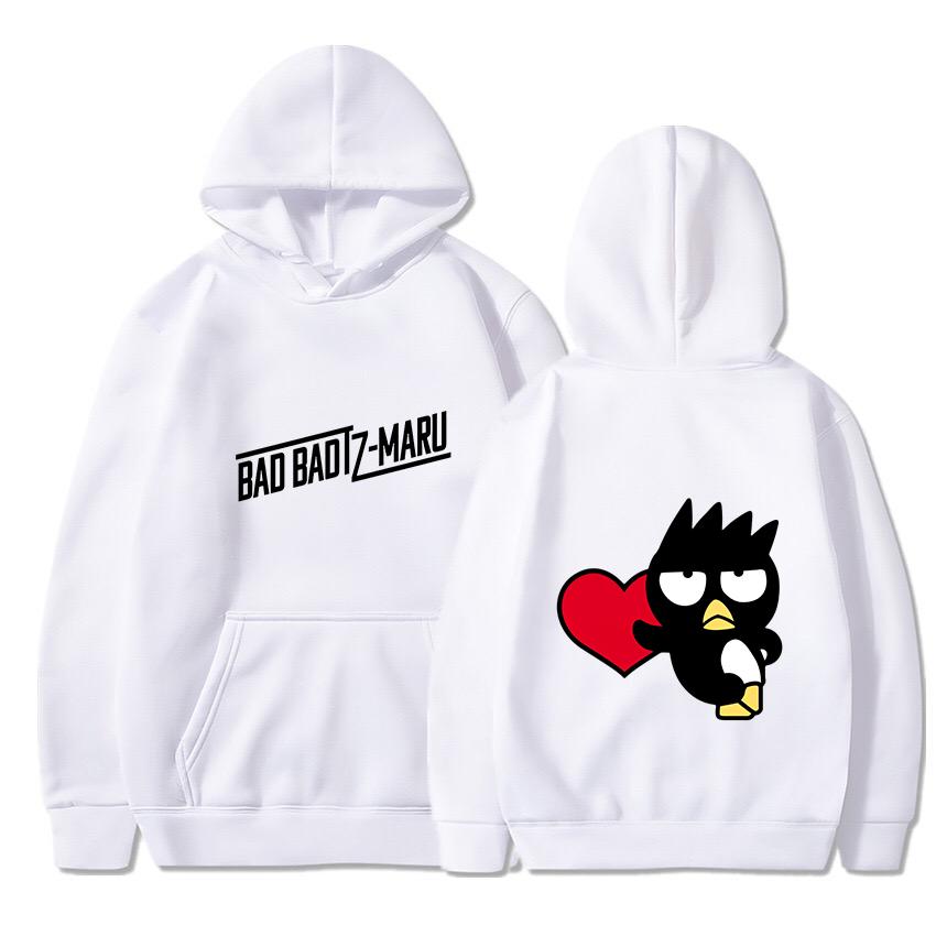 Bad Badtz Maru Hoodies Men Women Autumn Winter Hooded Pullover Sweatershirt Boys Girls Student Hip Hop Hoddie Sweatshirts
